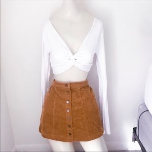 Bell Sleeve Crop Top